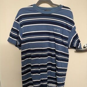 Carhartt Men's Blue Striped Shirt